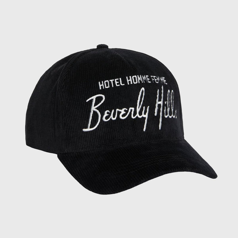 Homme Femme Hotel Corduroy Hat “Black”