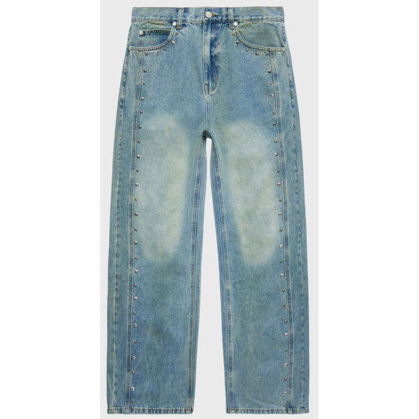 Homme Femme Studded Denim Jeans
