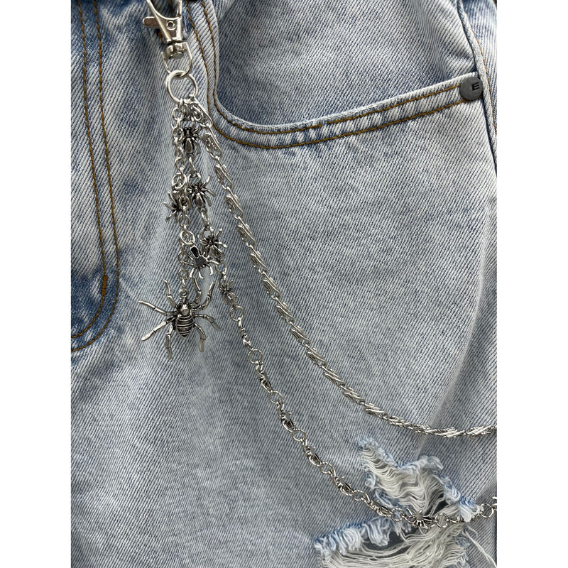 Silver Spider Pocket Chain