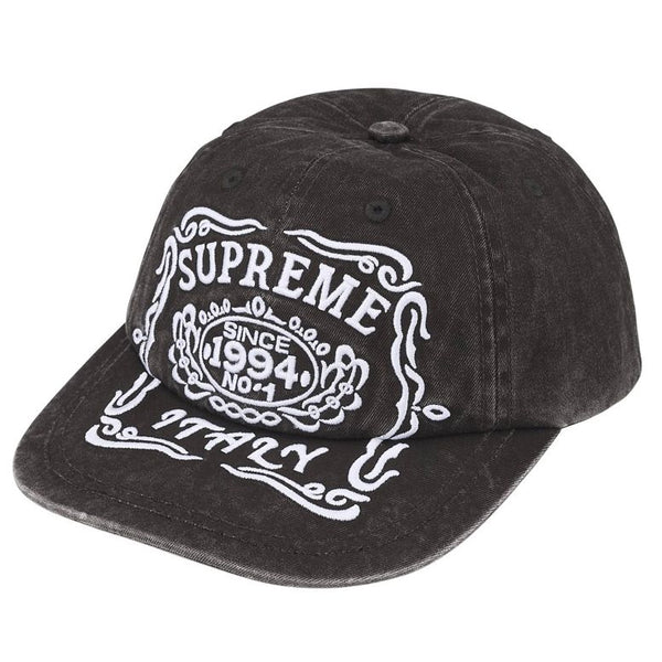 Supreme Italy 6 Panel Hat “Black”