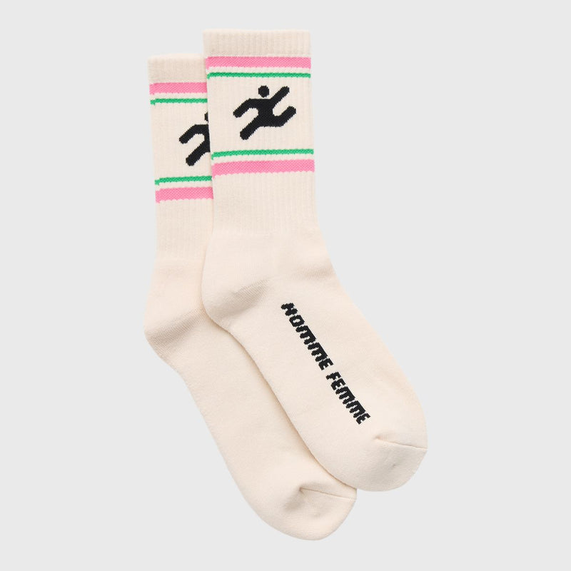 Homme Femme Rave Socks “Cream/Pink”