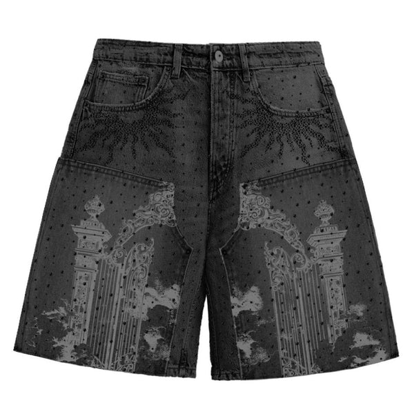 Campus Goods Kingdom Jean Shorts "Black"