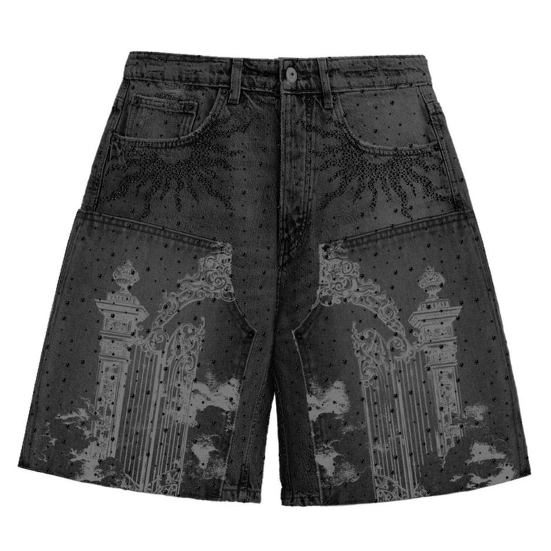 Campus Goods Kingdom Jean Shorts "Black"