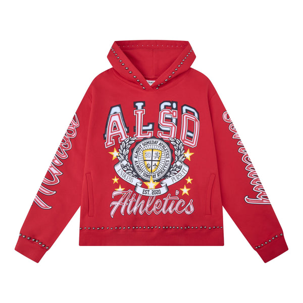 Almost Someday Athletics Hoodie "Red"