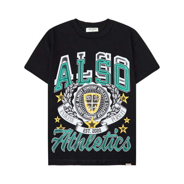Almost Someday Athletics Tee "Black"