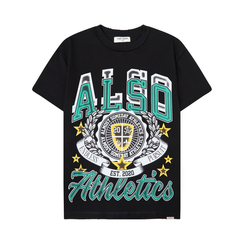 Almost Someday Athletics Tee "Black"