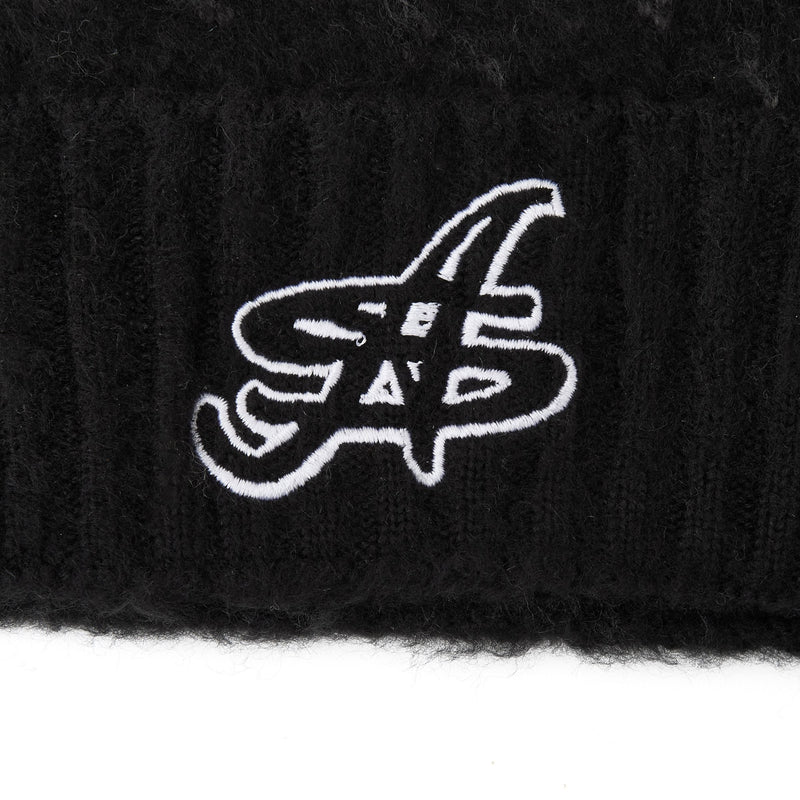Almost Someday Mohair Beanie "Black"