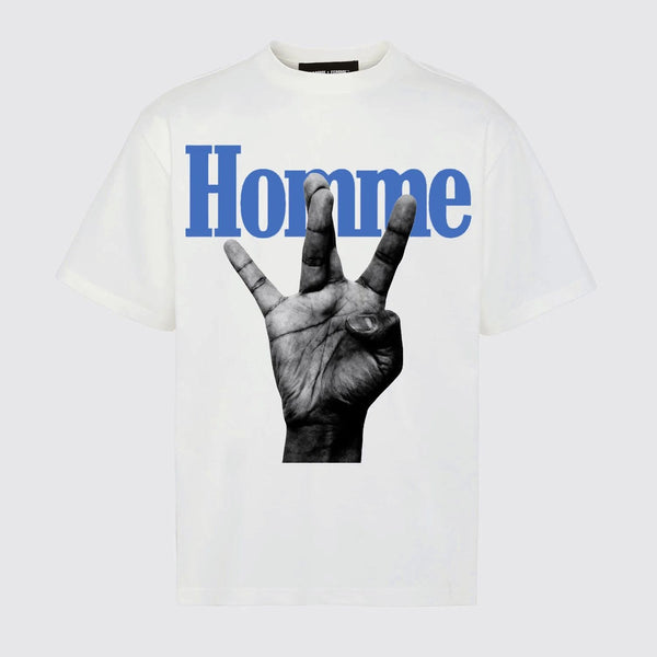 Homme Femme Twisted Fingers "White/Blue"
