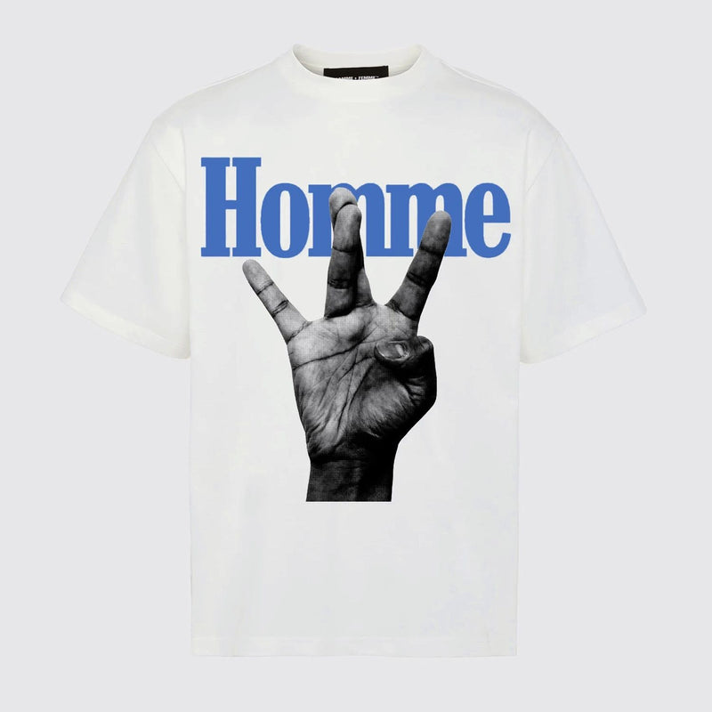Homme Femme Twisted Fingers "White/Blue"
