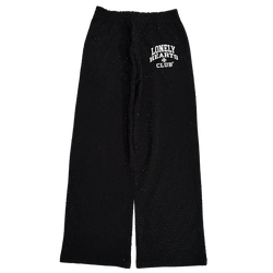 Lonely Hearts Club All Over Rhinestone Sweatpants "Black"