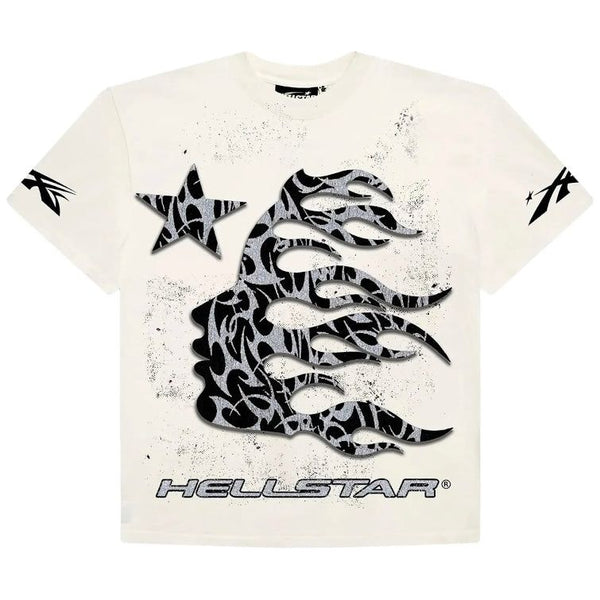 Hellstar Glitter P2P Tee “Cream”