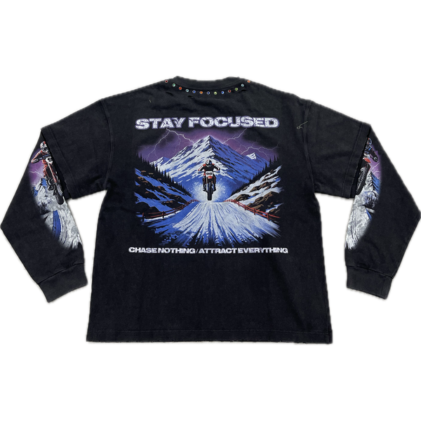 DUAA Focused L/S Tee "Charcoal"