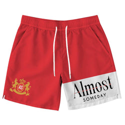 Almost Someday Alpine Terry Shorts "Red"