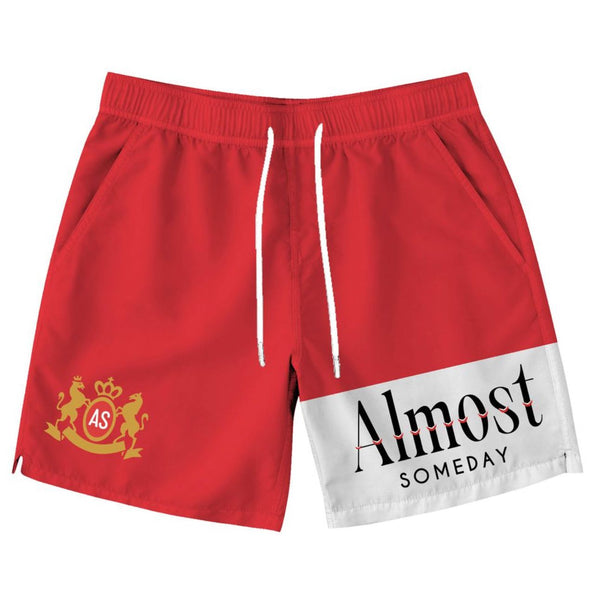 Almost Someday Alpine Terry Shorts "Red"
