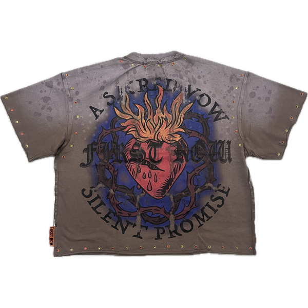 First Row Sacred Vow Tee “Brown Wash”