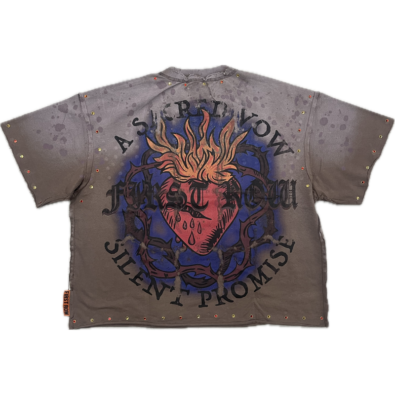 First Row Sacred Vow Tee “Brown Wash”