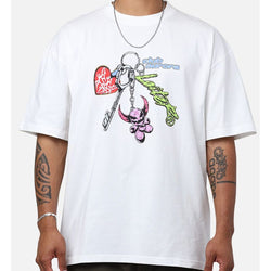 Loiter Key Bump Tee "White"