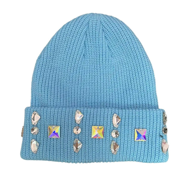 Syndicate Rhinestone Beanie "Baby Blue"