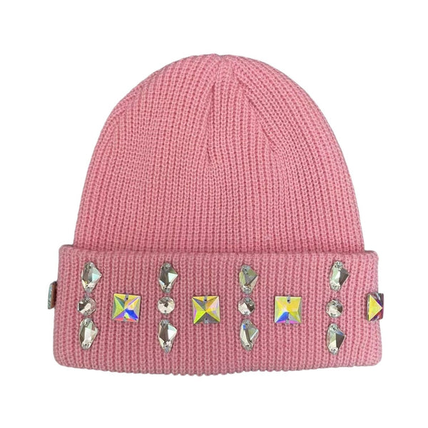 Syndicate Rhinestone Beanie "Pink"