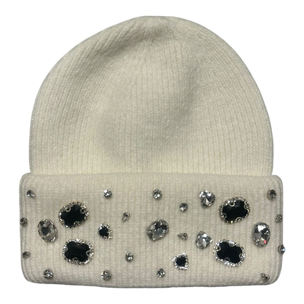 Syndicate Jewel Beanie "White"