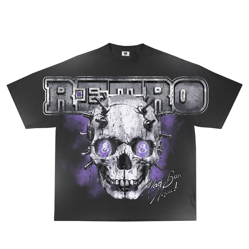 Retrovert Skull Tee "Purple"