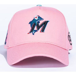 Reference Marphins Snapback Hat "Pink"