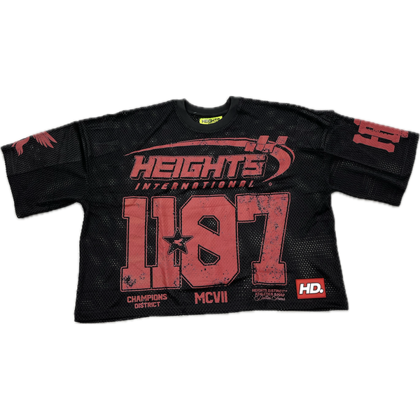 Heights District Stadium Jersey "Black/Red"