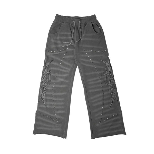 Visionary Club Crash Burners Wide Leg Sweatpants "Grey"