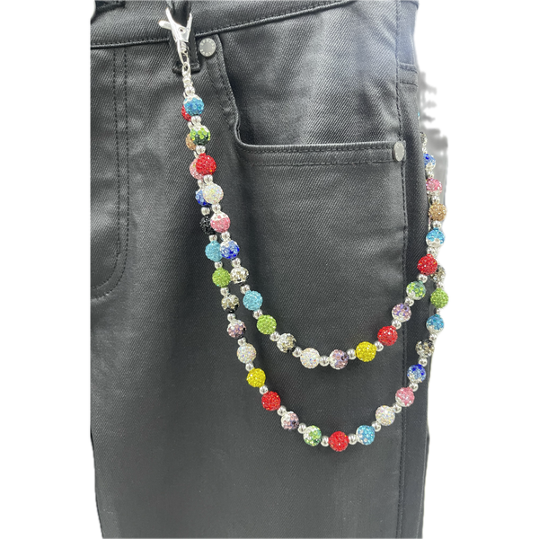 Multi Color V3 Disco Ball Pocket Chain