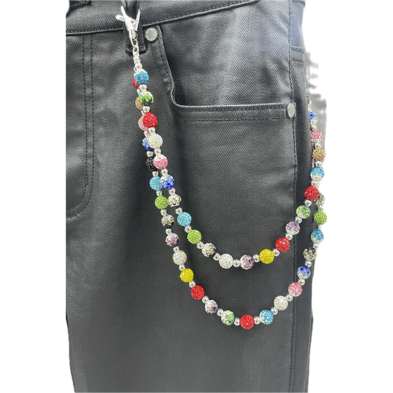 Multi Color V3 Disco Ball Pocket Chain