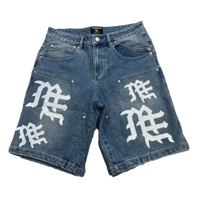 Mixed Emotion Jean Shorts “Blue”