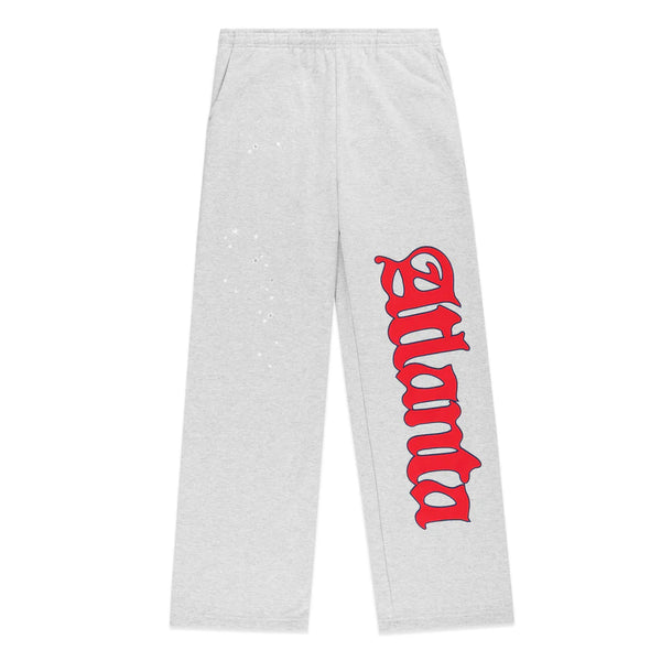Sp5der Atlanta Wide Leg Sweatpants “Grey"
