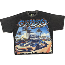 Godspeed Car Meet Miami Tee "Black"