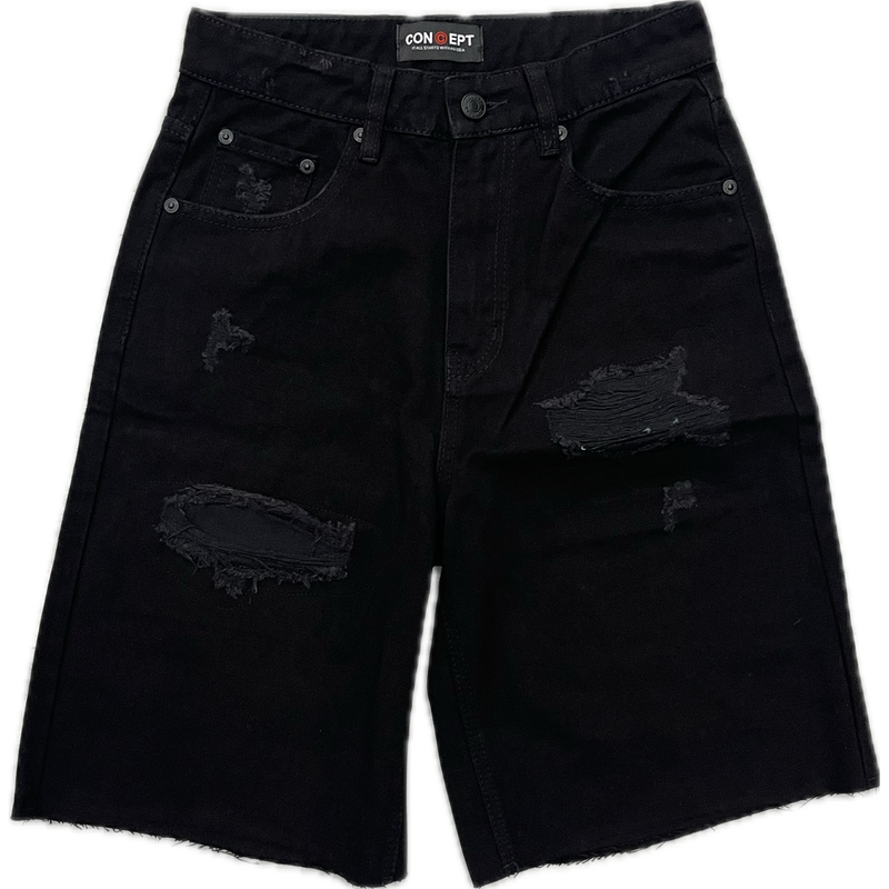 Concept LA Geneva Shorts "Jet Black"
