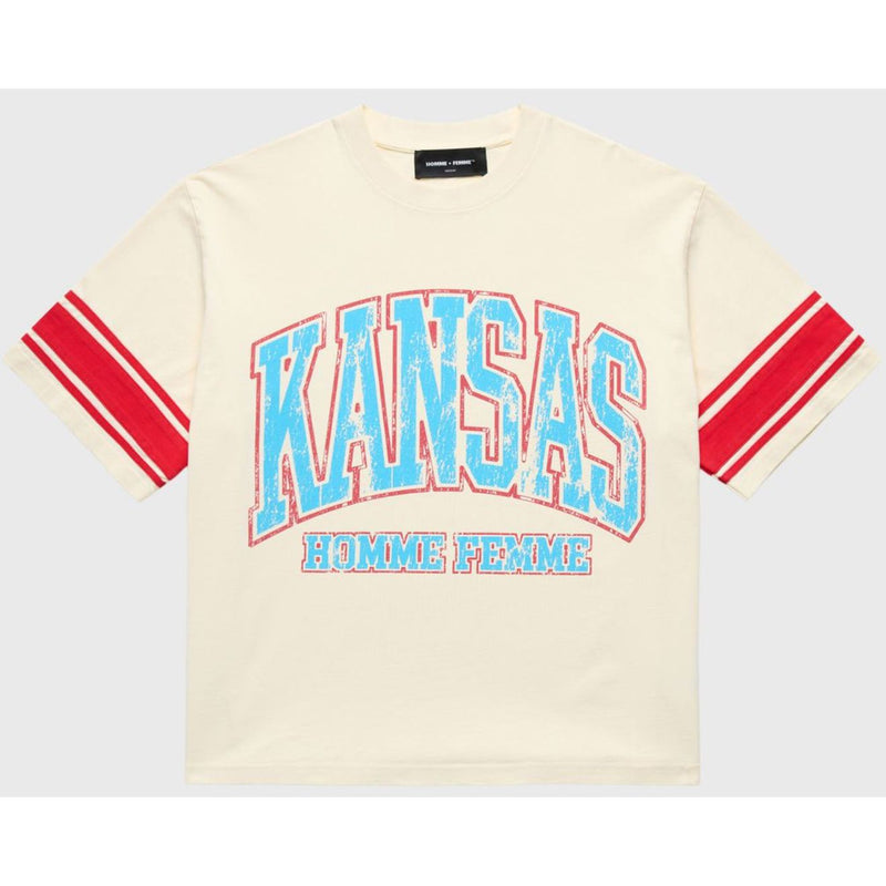 Homme Femme Kansas Cropped Tee "Cream"