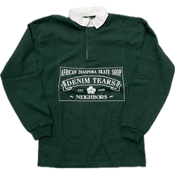 Denim Tears African Diaspora Skate Shop Rugby Tee "Green"
