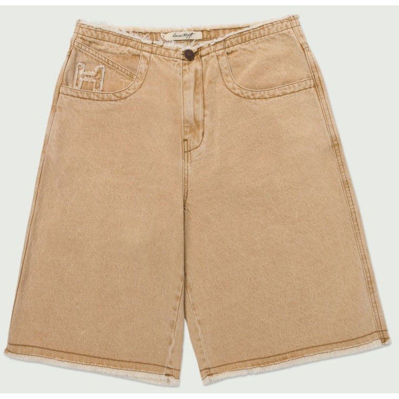 Honor The Gift Summer Raw Edge Baggy Shorts "Tan"