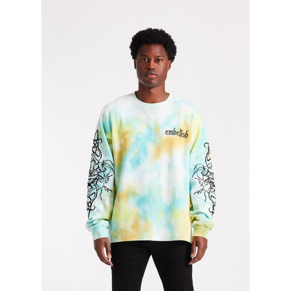 Embellish Ashen Thread L/S Tee "Tie Dye"