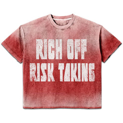 Prestige Collection Rich Off Risk Taking Tee "Red"