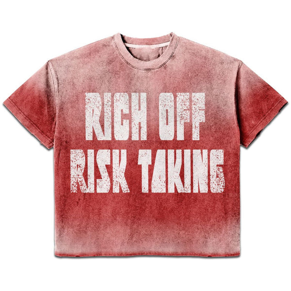 Prestige Collection Rich Off Risk Taking Tee "Red"