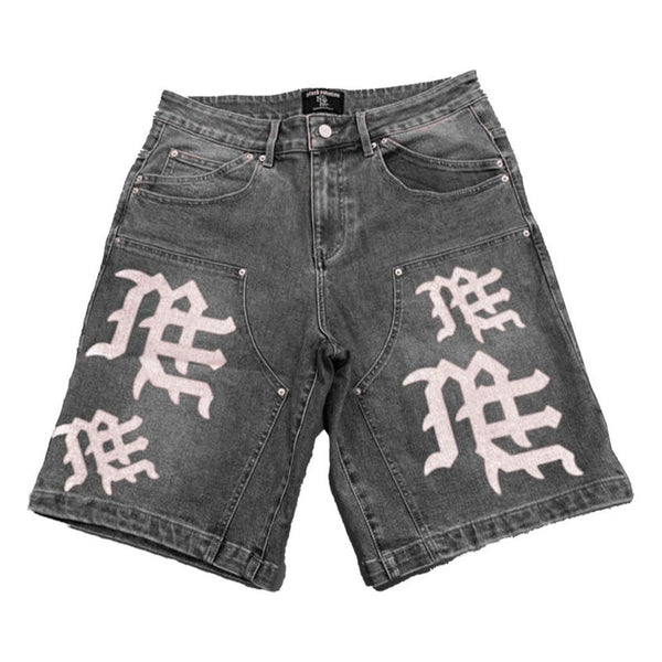 Mixed Emotion Jean Shorts “Grey”