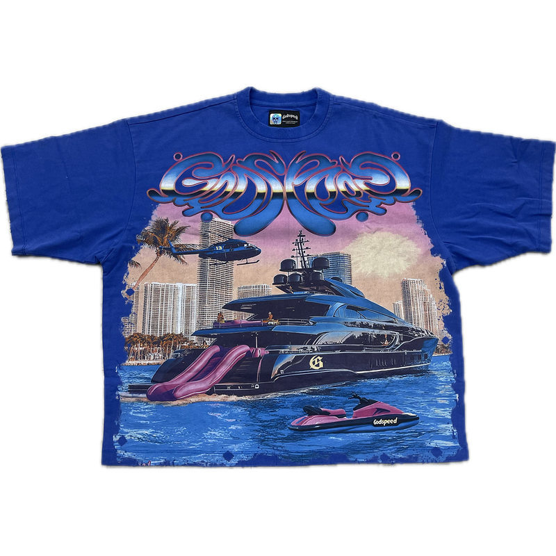 Godspeed Memento Vivere Tee "Royal Blue"