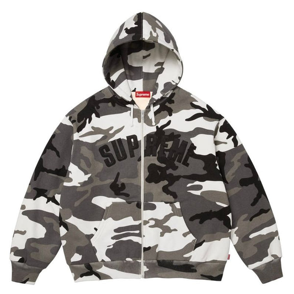 Supreme Arc Thermal Lined Zip Up Hoodie “Snow Camo”