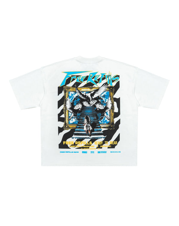 Free Refills Zebra Tee "Cream"