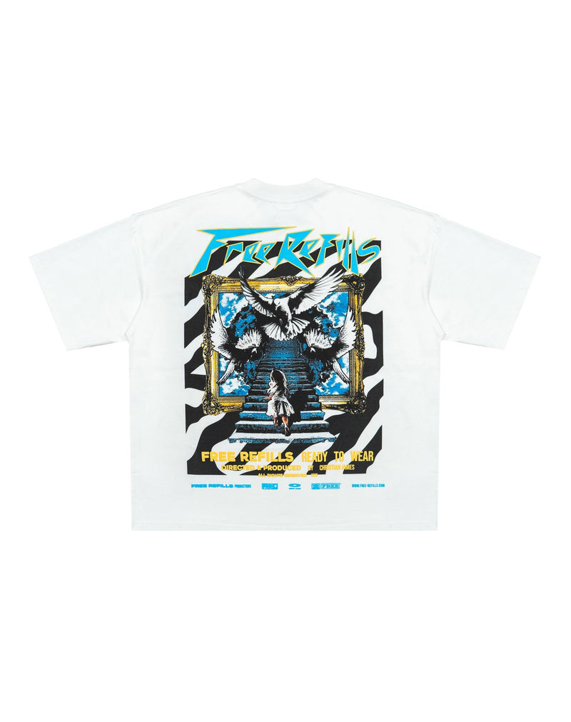 Free Refills Zebra Tee "Cream"