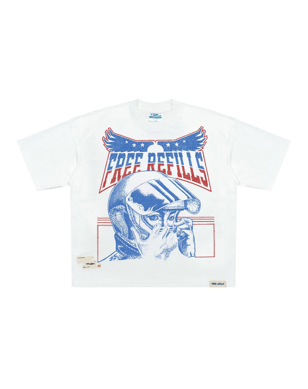 Free Refills Racer Tee "Cream"