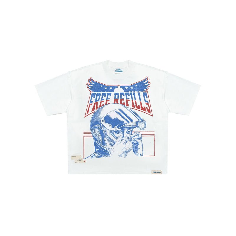 Free Refills Racer Tee "Cream"