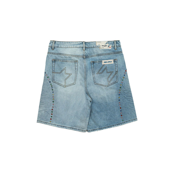 Free Refills Cathedral Denim Shorts "Blue"