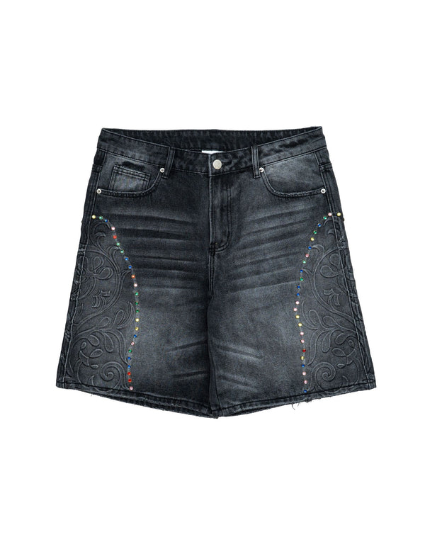 Free Refills Cathedral Denim Shorts "Black"