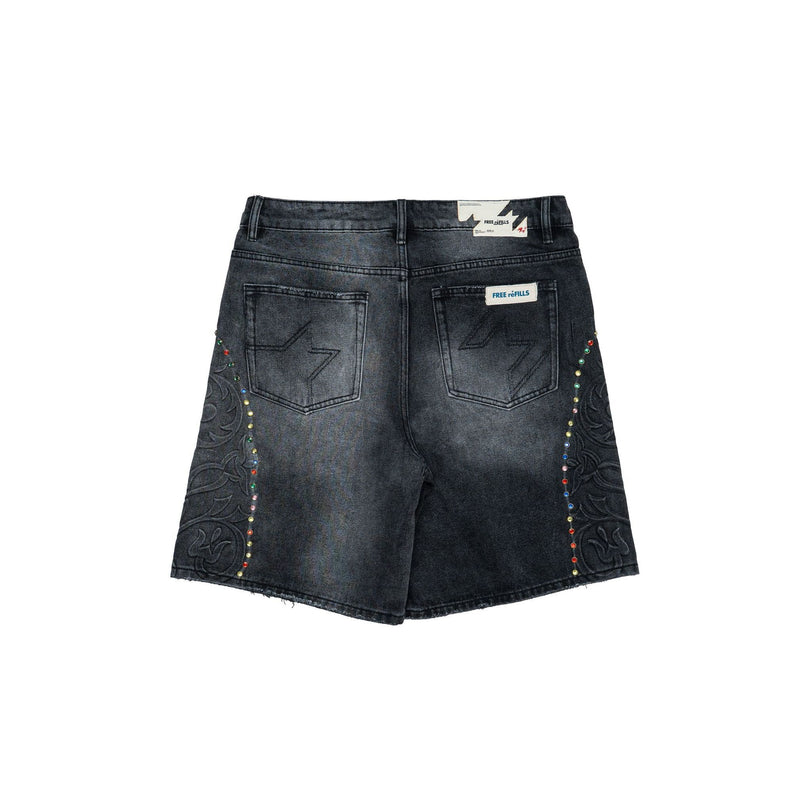 Free Refills Cathedral Denim Shorts "Black"